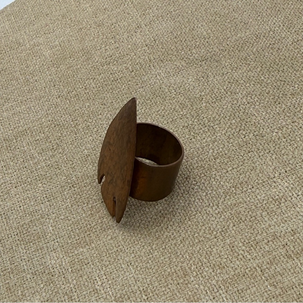 Copper Rustic Arrowhead Ring - image 5